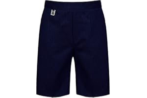 LISTERS SCHOOLWEAR Boys Pull On School Shorts Uniform Elasticated Pull Up - Ages 2-16y (NO ZIPS OR Hooks)