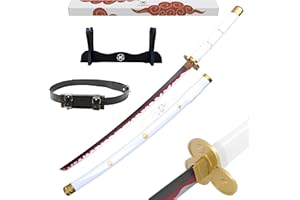 Hashiman Katana One Piece - Réplica Sable Manga Anime + Soporte Espada de Madera + Cinturón - Juguete Cosplay Catana Japonesa Niños Adultos - Juego Disfraces Ninja