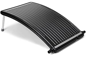 Randaco Panel solar para piscina, 110 x 69 x 14 cm, conexión de 38 mm de diámetro, calefacción solar, sistema solar para agua caliente, ducha de jardín, piscina