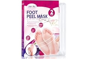 ‎JANOLIA Janolia Fußmaske, 2 Paar Hornhaut Socken, Fuß Peeling Maske, Hornhaut und abgestorbene Haut entfernen, Lavendel & Rose, für Frauen und Männer, Zufällige Verpackung