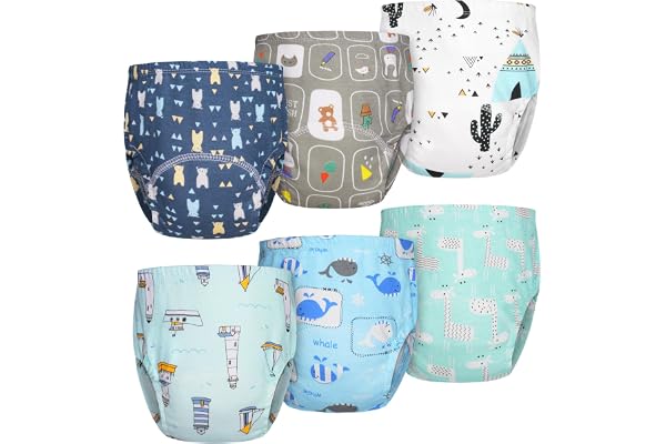 Aolso Culotte d'apprentissage Enfant Lavable pour Enfants pour Filles et Garçons