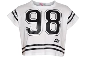 A2Z 4 Kids Girls Top Kids 98 Trendy T Shirt Crop Top Outfits Age 5 6 7 8 9 10 11 12 13 Years