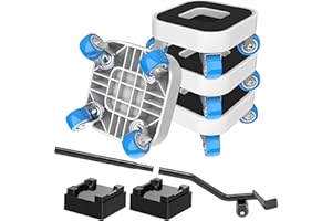 NIUXX Ruedas para Mover Muebles, Juego para Mover Muebles Pesados, con Ruedas Giratorias de 360 Grados, Fácil de Mover, Adecuado para Varios Tipos de Muebles, Capacidad Máxima de Carga de 350 kg