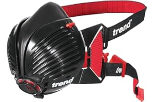 Trend Maska przeciwpyłowa SM Stealth P3 Wielokrotnego użytku, APF20 X WEL, zawiera wymienne filtry, różne kolory (Black/Red lub Black/Green), Mały średni, STEALTH/SM