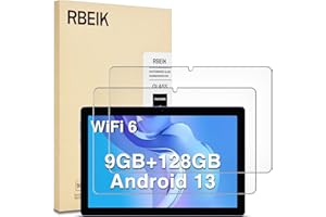 RBEIK 2PACK Anti-Scratch Screen Protector Tempered Glass for Doogee U10 / U10 Pro / U10 Kids / U9 / U9 Kids 10.1" Tablet
