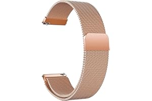 LYYLTX Edelstahl Mesh Uhrenarmband Metall Ersatz Armband Magnetverschluss Smartwatch Schnellverschluss Watch Uhren Ersatzband Für Damen Herren 14mm 16mm18mm 20mm 22mm 24mm
