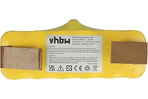 vhbw Batería Compatible con iRobot Roomba 660, 665, 670, 671, 675, 790, 966 Robot Aspirador, Robot doméstico (3000mAh, 14,4 V, NiMH)