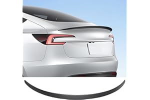 Arcoche Spoiler posteriore Tesla Model 3 Spoiler Wing Performance Posteriore Trunk Lip Tail Coperchio per Tesla 2016-2023 ABS Modello 3 Accessori (Fibra di carbonio lucida)