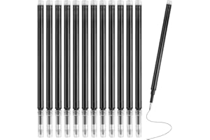 SELURK 12 Pack Erasable Pen Refills Compatible with Pilot Frixion Pens, Blue Ink, 0.5mm Stainless Steel Tip for Smooth, Smudge-Proof Writing – Durable, Gel Ink Refills for Note-Taking & Editing