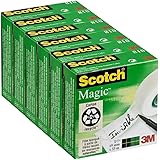 Scotch Magic 810 Pack of 6 Rolls Adhesive Tape Invisible