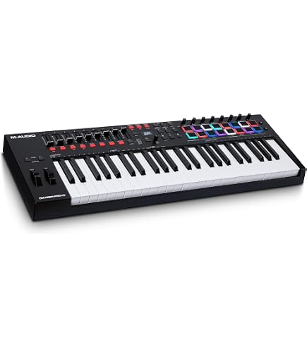 M-Audio Keystation 61 Mk3 | Compact Semi-Weighted 61-Key Usb