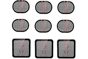 HARPIMER Électrodes Autocollantes, Électrodes Corps Coussinets Gel Adhésif Compatible pour Abdominale Ceintures