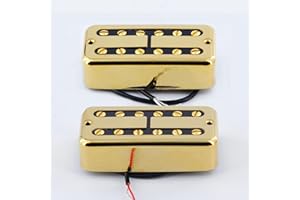 FLEOR Alnico 2 E-Gitarre, Humbucker-Hals, 3–4 K + Steg, 4–5 K, Tonabnehmer-Set für FT-Style-Gitarre, Gold