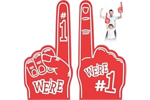 Aolso Dedo de Espuma, Gigante animando No. 1 Dedo de Espuma, Dedos de Espuma Gigantes Mano de Espuma para Eventos Deportivos Eva Gigante, Dedos de Espuma Eva, Ideal para Eventos Deportivos, Juegos