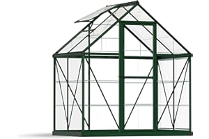 Canopia by Palram Serre de Jardin Harmony 2.3m² (Verte) Cadre en Aluminium, Panneaux en Polycarbonate, Résistant aux UV