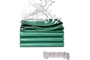 JIANYANA Telone in PVC 440 g/m², extra impermeabile, con occhielli rinforzati per mobili, multiuso, colore: verde (2 x 3 m)