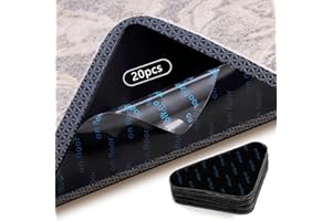 CAM2 Mata antypoślizgowa do dywanów, 20 sztuk, podkładka antypoślizgowa, dwustronna, nadaje się do prania, nadaje się do prania, naklejka o dużej przyczepności