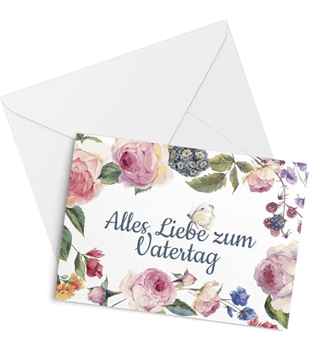 Muttertagskarte Mit Spruch – Postkarte Mit Umschlag, Rückseite Frei, Made In Germany