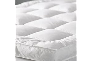 A & B TRADERS Mattress Topper 4 inch Deep Thick Quilted Super Soft Fluffy and Comfy All Bed Sizes (Double)