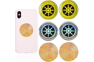 BDBFPAN 6 Stück Strahlenschutz Handy, Strahlenschützer, Strahlungsblocker Handy Elektronische Geräte Strahlenschutz-Aufkleber für Telefon Laptop Tablet Computer Elektronischen GeräTe