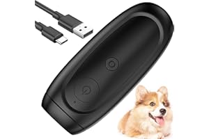 XUBX Urządzenie zapobiegające szczekaniu i szczekaniu, do ponownego ładowania, urządzenie kontrolne do szczekania psa, narzędzie do treningu psów, zabezpieczenie przed szczekaniem, stoper szczekania