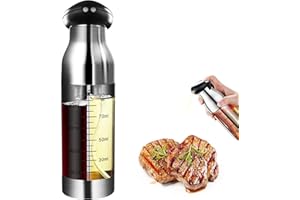 LMYKH Nebulizzatore olio 200 ml, spray per olio d'oliva da cucina 2 in 1, distributore di olio e aceto, spray da cucina per cucinare, grigliare, cuocere al forno, insalata, cuocere al forno, friggere