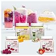 Puramio Falooda Mix Combo, 500g Each (Pack of 4)- Strawberry, Rose, Mango & Kesar Pista
