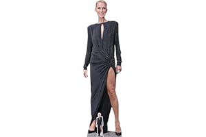 Star Cutouts Ltd-CS812 Celine Dion Sagoma in Cartone a grandezza Naturale, Ideale per Feste, Tifosi, espositori e Collezionisti, Altezza 173 cm, Larghezza 51 cm, CS812
