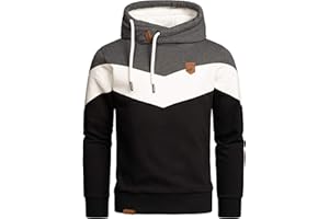 Amaci&Sons Herren Basic Kapuzenpullover Sweatjacke Pullover Hoodie Sweatshirt 4052