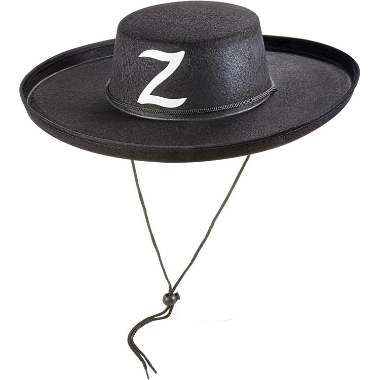 Chapeau Zorro Adulte - Déguisement Halloween Et Cosplay | Style Espagnol élégant Pour Fête Et Carnaval
