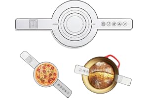 NOMEY Tappetino da forno in silicone per forno olandese manici extra lunghi per pane e forno Tappetino da forno per olandese riutilizzabile accessorio per cottura del pane con manico lungo (B)