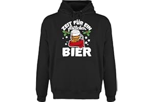 Shirtracer - Hoodie Herren Pullover Männer - Weihnachten Geschenke Christmas Bekleidung - Zeit für EIN festliches Bier - weiß