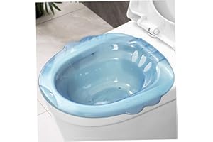 COMEBACHOME Baignoire de Sitz pour les toilettes, portable au-dessus de la toilette Sitz Bath, salle de bain Sitz pour hémorroïdes, salle de bain Sitz post-partum pour hémorroïdes post-partum Soins privés (bleu)