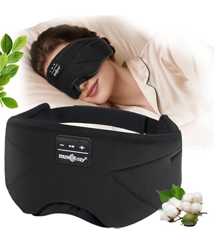 Bluetooth Sleep Mask Headphones, LC-dolida 100% Blackout Bluetooth Eye Mask With Headphones,10 Hours Long Battery Life Sleep Headphones Built-in Comfortable HD Speakers For Office/Travel - View #9