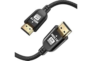 Diyanisly 8K HDMI-kabel 3M, 18 Gbps High Speed HDMI 2.0-kabel, Flätat Rep, stöder 8K@60Hz 4K@120Hz, Dynamic HDR, ARC, kompati