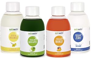 WINWINCLEAN winwin clean Systemische Reinigung - 4ER Set 4 X 250ML I Fresh AIR LUFTREINIGUNGS-Konzentrat I Wellness I Green Apple I Mango I Zero