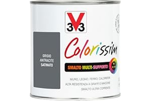 V33 Smalto Multisupporto Colorissim Grigio Antracite 0.5 L