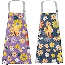 Grembiuli Da Cucina Impermeabili - 2 Pezzi, Con Tasche E Pulimani, Regolabili - Foto 3