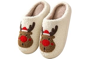 bolukets Fluffy Slippers For Women Men Warm Cozy Plush Fuzzy Cushion Slippers Slip-on House Slippers for Indoor and Outdoor
