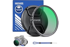 NEEWER Filtro CPL de 77 mm con Tapa de Lente, Filtro polarizador Circular Ultra Delgado multiresistente con Revestimiento Nano con Vidrio óptico HD para Lente de cámara, Reduce el Reflejo y el