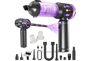 JEMORA Handheld Vacuum Cleaner, 22000Pa Car Vacuum Cleaner Cordless Powerful with 2-in-1 Suction and Blower Function, Car Hoovers Cordless Powerful for Office, Home Kitchen