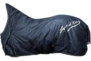 Imperial Riding IRH Super-Dry - Manta para Exteriores (300 g, Impermeable y Transpirable, poliéster 600D, Relleno de 300 g), cálida Manta de Invierno para Caballos, Resistente y fácil de Limpiar