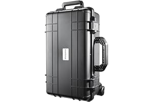 Chariot de protection pour valise photo extérieure Mantona (étanche, antichoc, antipoussière, adapté aux appareils photo reflex numériques, aux caméras d'action GoPro