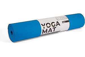 Blue Dove Yoga Non Slip TPE Yoga Mat Eco Friendly 183 cm Long 61 cm Wide 6 mm Thick Pilates Exercise Mat