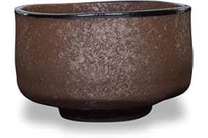 Product of Gifu Japan Giapponese fatto a mano Matcha ciotola oro, tazza di tè verde cerimonia, autentica ceramica Mino Ware Kin Kessho Ceramica Chawan