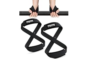BREAKING LIMITS Cinghia di sollevamento Figura 8, cinghie per sollevamento pesi, per uomini e donne, cinghie per sollevamento pesi, figura 8, per powerlifting, Strongman