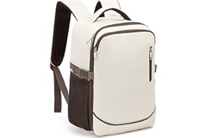 Yankony Mochila Viaje Cabina Avion 40x20x25 para Ryanair 20L Travel Backpack con Bolsillo Antirrobo Cabin Bag Equipaje De Mano Hombre Mujer, Beige