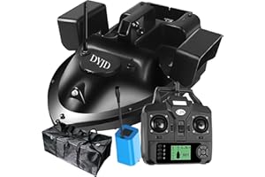 DYJD GPS intelligente RC Wireless Bait Boat 2kg caricamento automatico di alimentazione di ritorno Telecomando 500M Distanza Fishing Boat Nest,12000mah