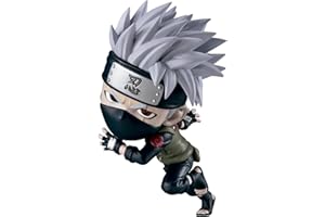 BANDAI Chibi Masters VE63385 Shippuden 8 cm Anime Kakashi Hatake Kawaii Naruto Figura, diversi colori
