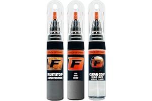 ‎F FIRANTO FIRANTO Lackstift Autolack Reparaturset für Bmw C4W Skyscraper Grau - 3-in-1 Autolack Kratzer Reparaturstift 15ml Grundierung, Klarlack
